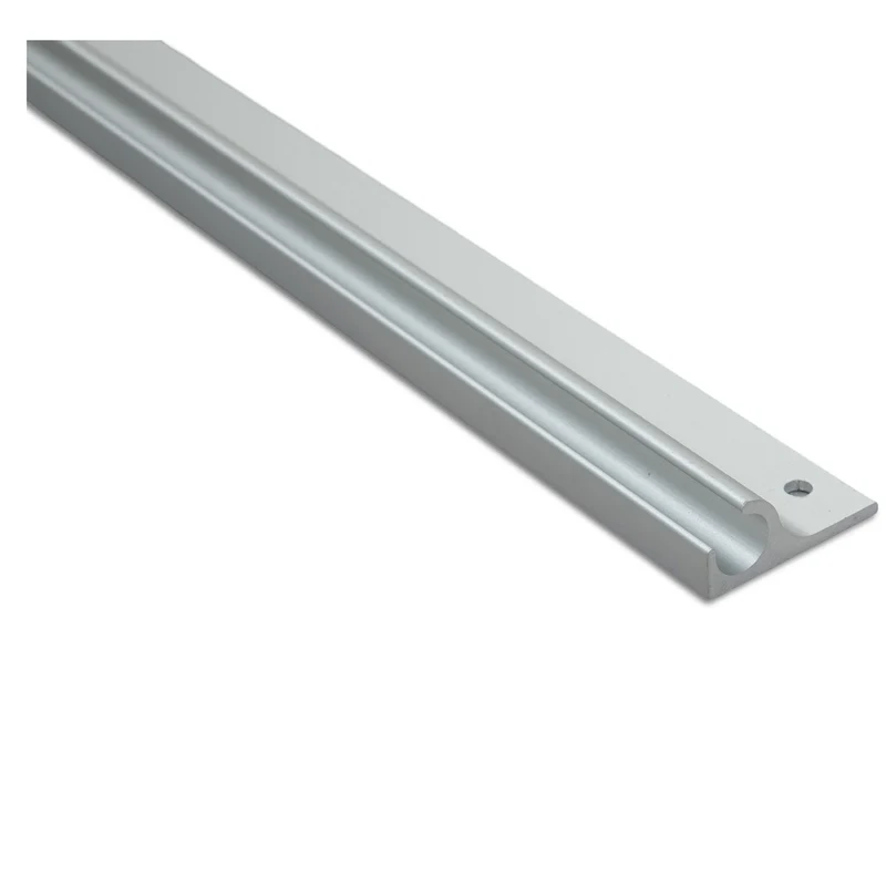 Alu Kederschiene - 1,2 Meter - Kederleiste - Neigung 45° - Ø9,5mm (passend für 7-8mm Keder) - Aluminium Kederprofil Leiste für Wohnwagen Wohnmobil Vorzelt Sonnensegel Schürzenleiste Vorzeltschiene