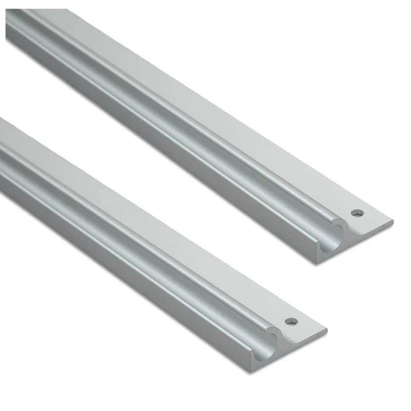 Alu Kederschiene - 1,2 Meter - Kederleiste - Neigung 45° - Ø9,5mm (passend für 7-8mm Keder) - Aluminium Kederprofil Leiste für Wohnwagen Wohnmobil Vorzelt Sonnensegel Schürzenleiste Vorzeltschiene