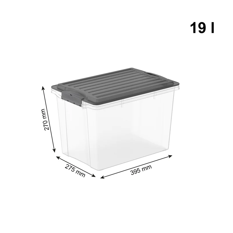 Stapelbox hoch DIN A4, 19 l COMPACT