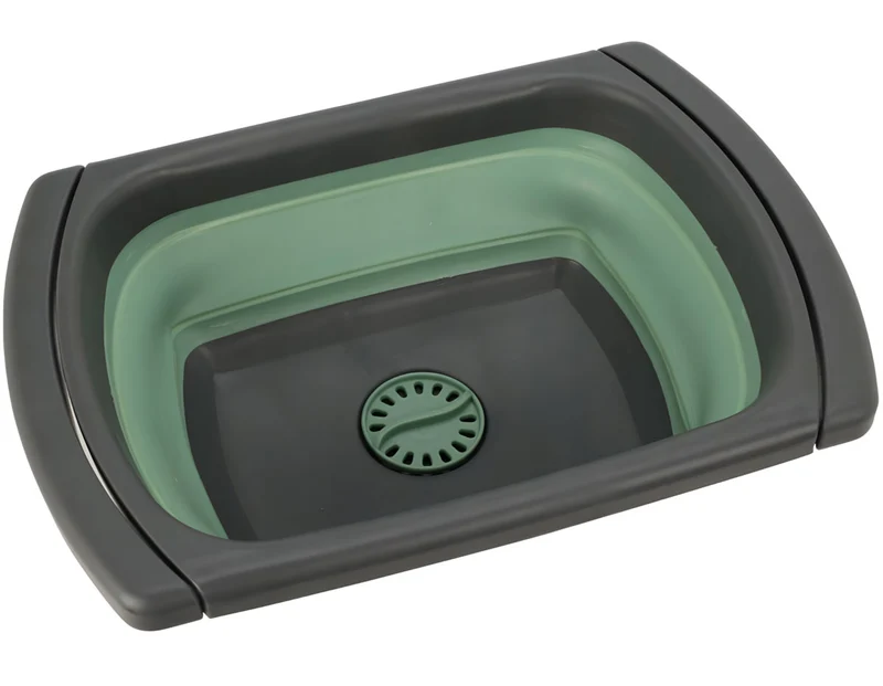 Ausziehbare Waschschüssel 8L 39x26cm Ablauf faltbar Spülwanne tragbar Waschbecken