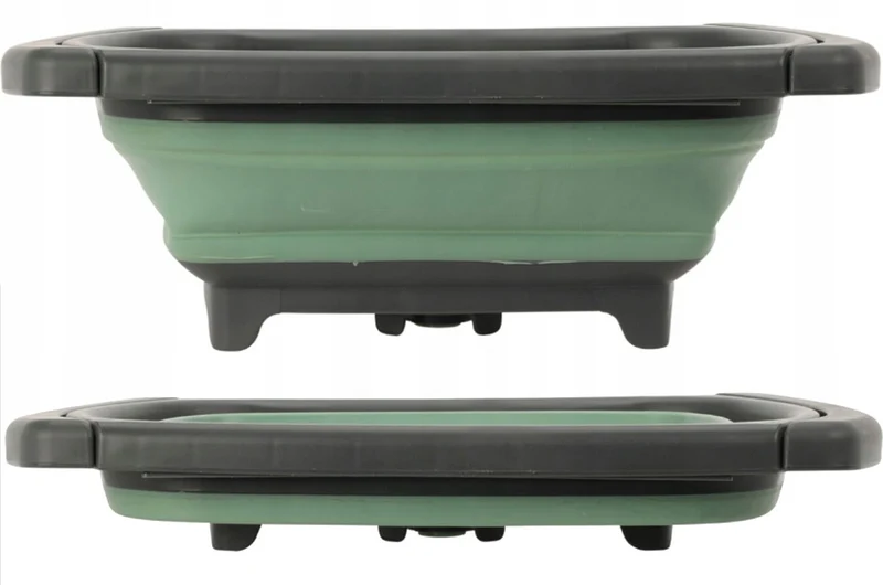 Ausziehbare Waschschüssel 8L 39x26cm Ablauf faltbar Spülwanne tragbar Waschbecken