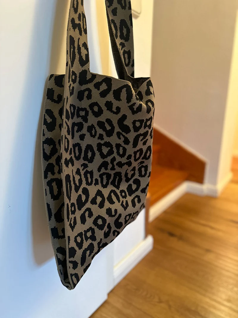 Vintage Shopper Palma Leo 43x35cm mit Magnetverschluss Einkaufstasche Tragetasche