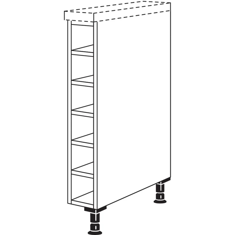nobilia Maxi-Unterschrankregal mit Weinkreuz URWK-M 45 cm