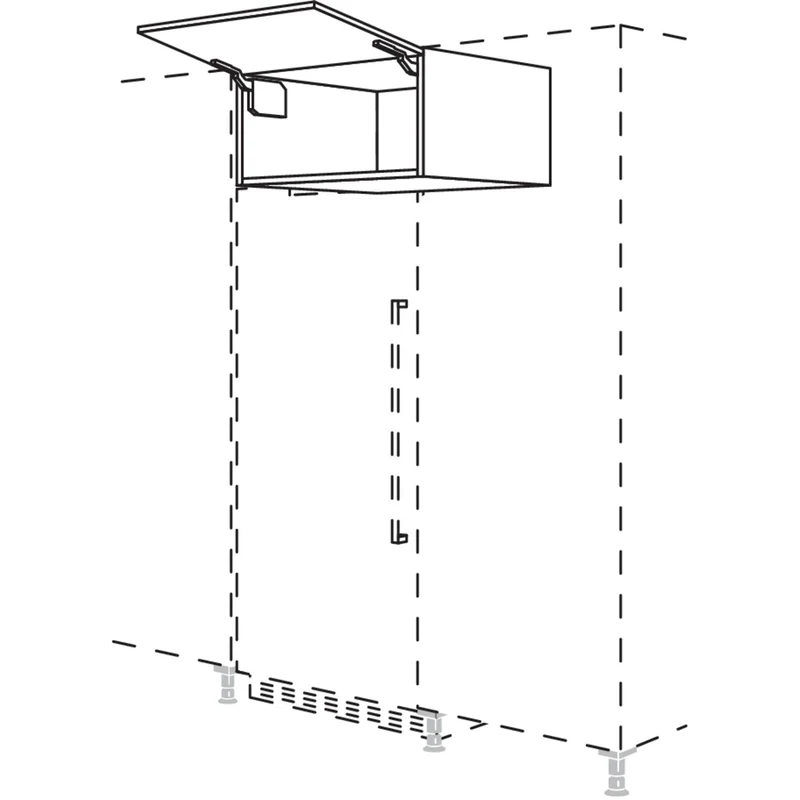 nobilia Überbauschrank für freistehende Kühlschränke UFKK76-43 76,2 cm