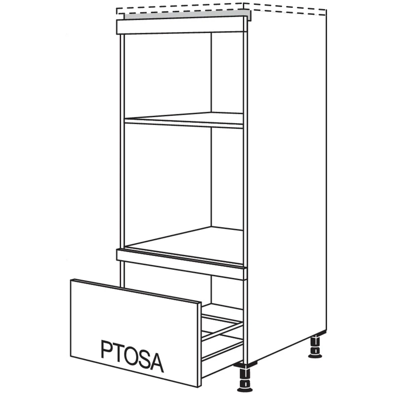 nobilia Geräte-Umbau Backofen und Mikrowelle LGMOA 60 cm