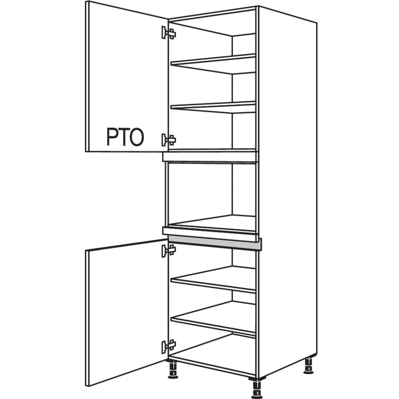 nobilia XL-Geräte-Umbau Mikrowelle LGM-2X 60 cm