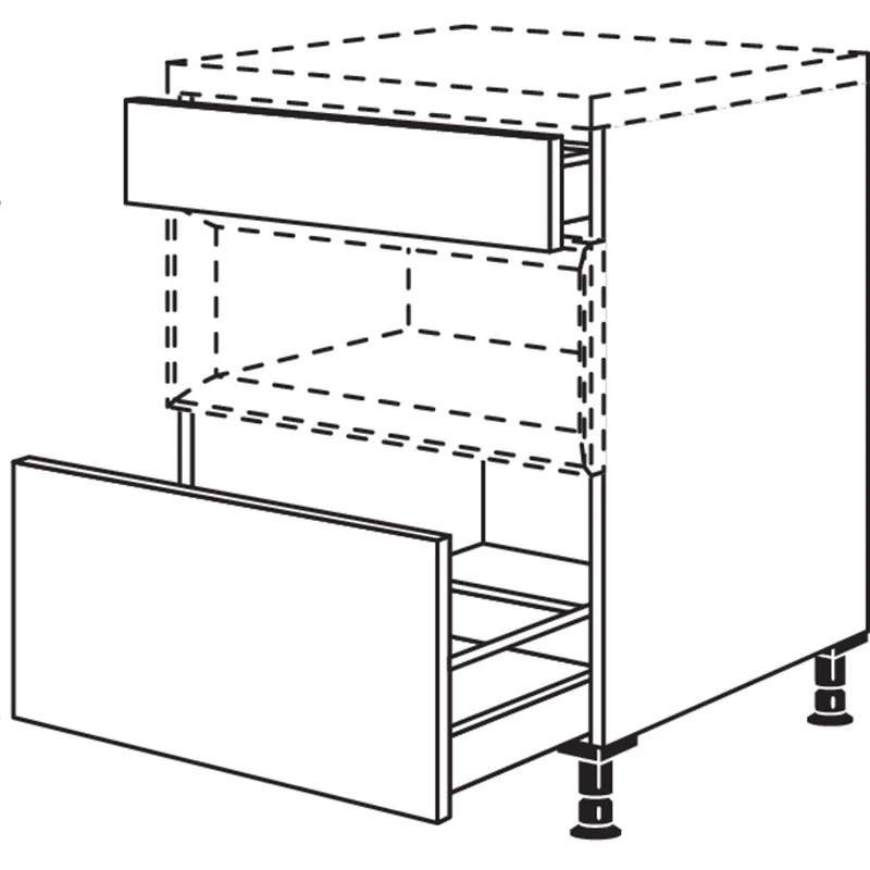 nobilia XL-Auszugschrank für Regaleinsatz Case USAC80-X 80 cm