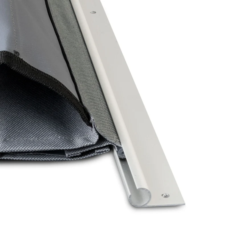 Alu Kederschiene - 1,2 Meter - Kederleiste - Neigung 45° - Ø10mm (passend für 7-9mm Keder) - Aluminium Kederprofil Leiste für Wohnwagen Wohnmobil Vorzelt Sonnensegel Schürzenleiste Vorzeltschiene