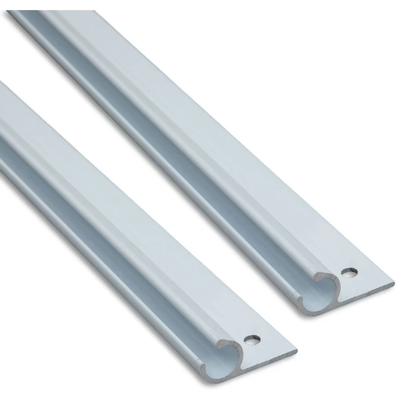 Alu Kederschiene - 1,2 Meter - Kederleiste - Neigung 45° - Ø10mm (passend für 7-9mm Keder) - Aluminium Kederprofil Leiste für Wohnwagen Wohnmobil Vorzelt Sonnensegel Schürzenleiste Vorzeltschiene