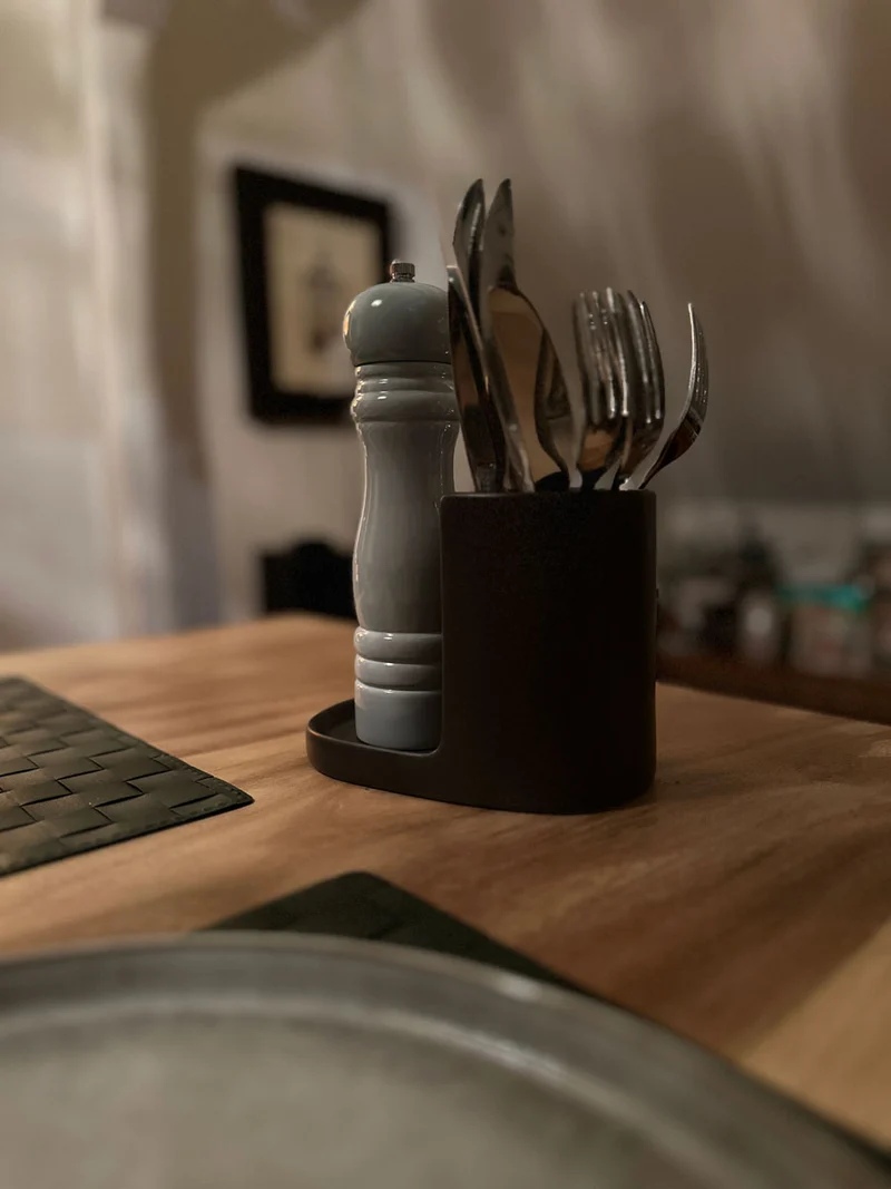 Design Spülbecken Organizer Grau Braun Waschbecken Schwammhalter Schwammablage