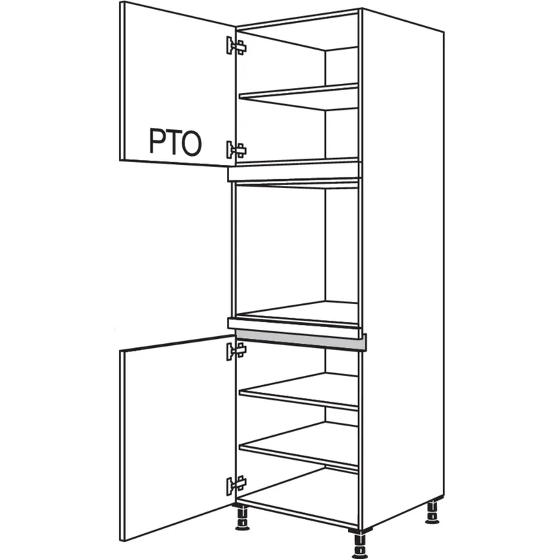 nobilia XL-Geräte-Umbau Backofen LGO-2X 60 cm