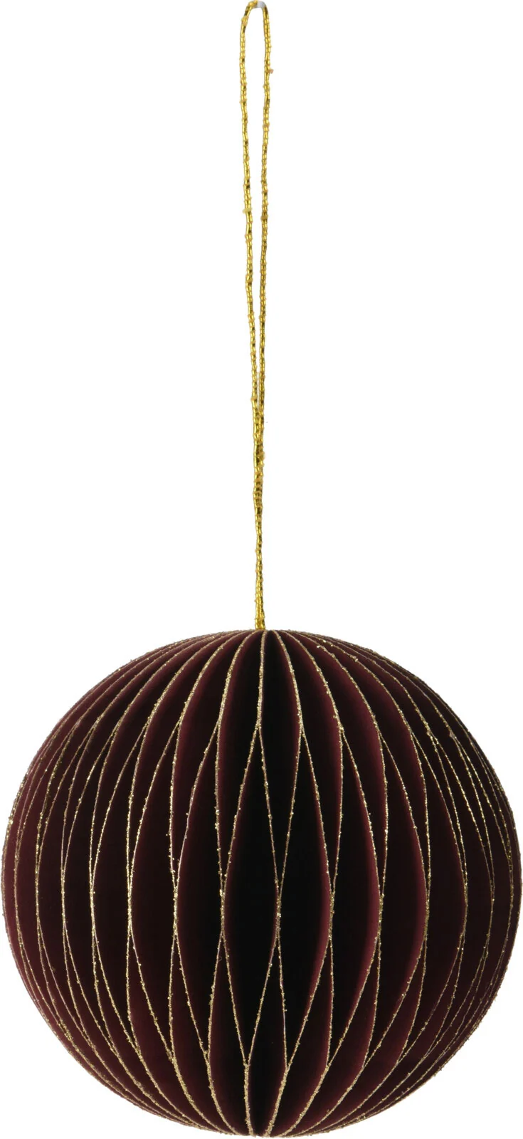 2x Wabenball Alt-Rosa Bordeaux 6cm Papierkugel Honeycomb Deko Party Weihnachten