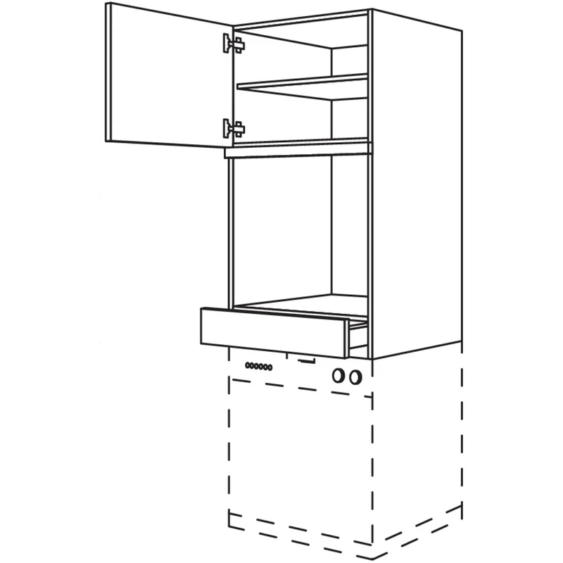 nobilia Geräte-Umbau Backofen / Geschirrspüler GOGSP60-1 60 cm