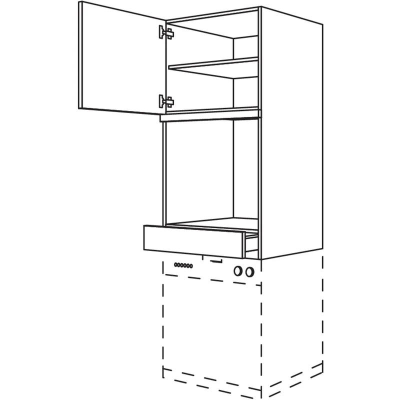 nobilia XL-Geräte-Umbau Backofen / Geschirrspüler GOGSP60-2X 60 cm