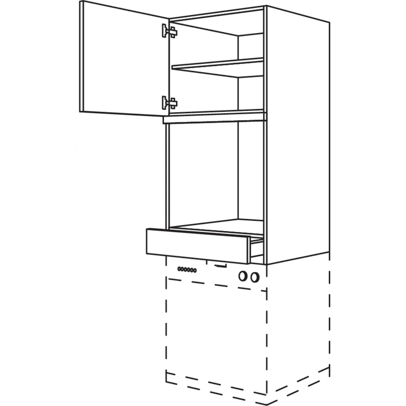 nobilia Geräte-Umbau Backofen / Geschirrspüler GOGSP60-2 60 cm
