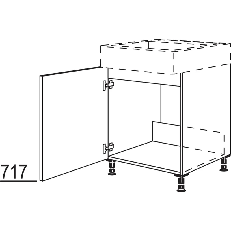 nobilia Maxi-Spülenschrank SPUST60-M 60 cm