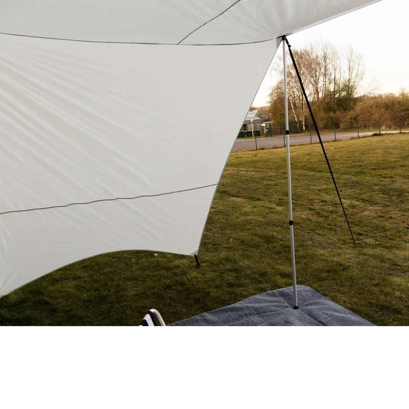 Sonnensegel 250x240 mit Seitenwand für Wohnwagen Wohmobil Vorzelt Camping Gestänge Sonnenschutz Reisevorzelt Busvorzelt 5000mm Wasserfest