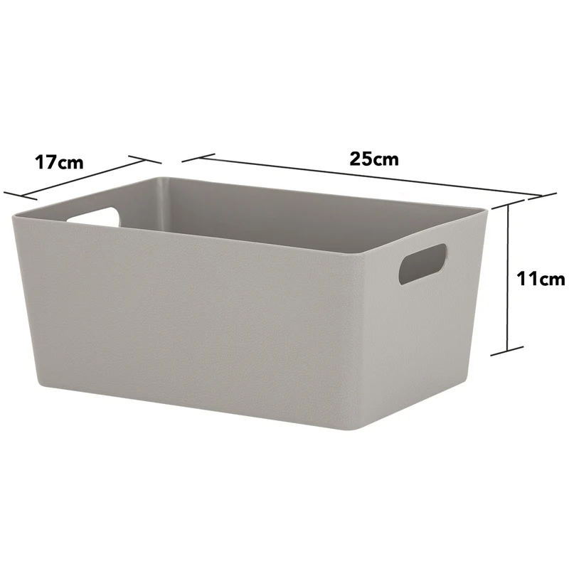 Ordnungsbox - DINA5 - 25x17x11cm - 3,9 Liter - Schubladenorganizer Ordnungskorb Schublade - Organizerbox Ordnungssystem Kunststoff Aufbewahrung Bad Korb