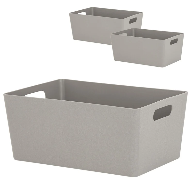 Ordnungsbox - DINA5 - 25x17x11cm - 3,9 Liter - Schubladenorganizer Ordnungskorb Schublade - Organizerbox Ordnungssystem Kunststoff Aufbewahrung Bad Korb