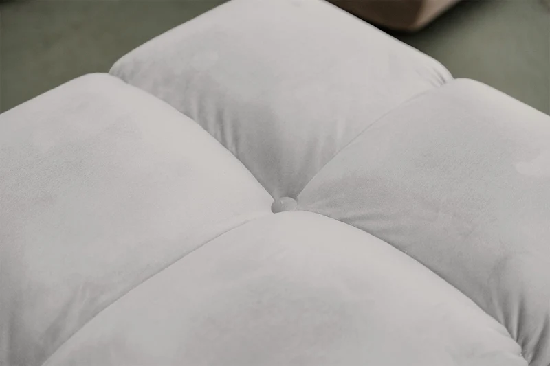 KAWOLA Sofa VIVIEN Ecksofa Velvet silber