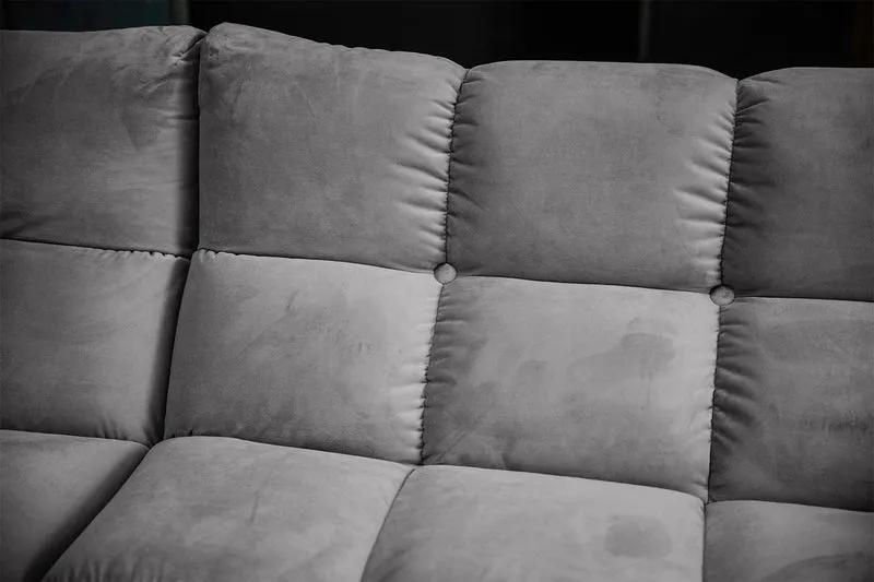 KAWOLA Sofa VIVIEN Ecksofa Velvet stone