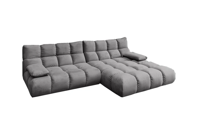 KAWOLA Sofa VIVIEN Ecksofa Velvet stone