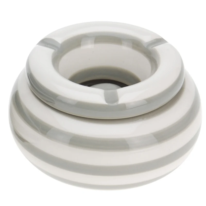 Sturmaschenbecher 11x6cm Maritim Beige Windaschenbecher Aschenbecher