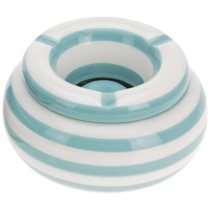 Sturmaschenbecher 11x6cm Maritim Türkis Windaschenbecher Aschenbecher