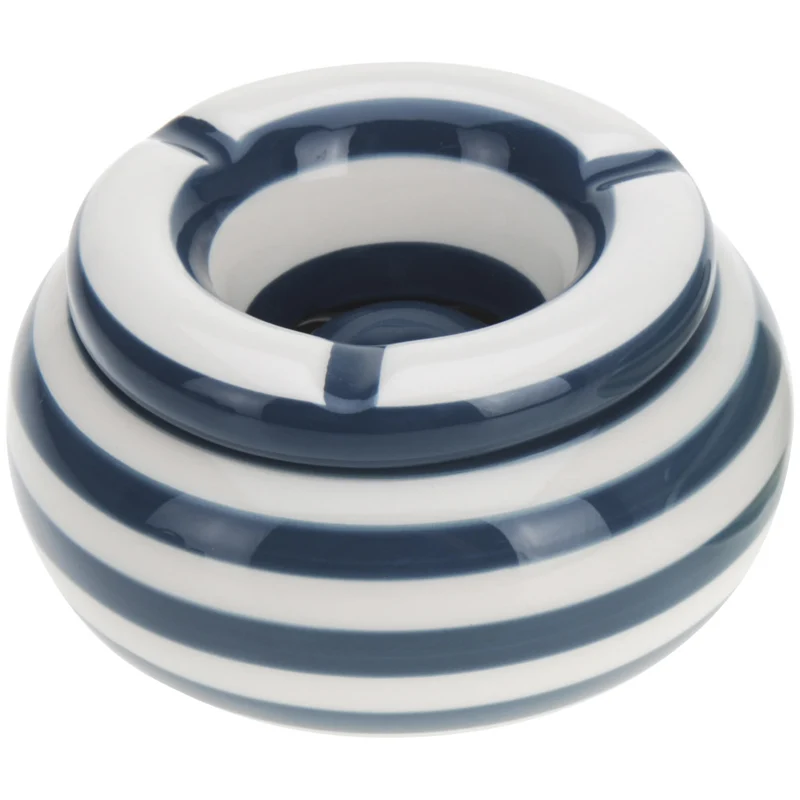 Sturmaschenbecher 11x6cm Maritim Blau Windaschenbecher Aschenbecher