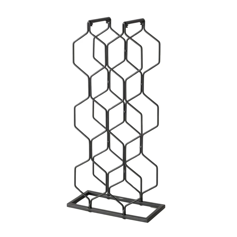 Weinregal Weinständer Metall 48cm für 8 Flaschen Flaschenregal Flaschenhalter