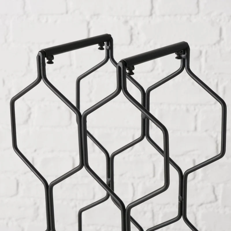 Weinregal Weinständer Metall 48cm für 8 Flaschen Flaschenregal Flaschenhalter