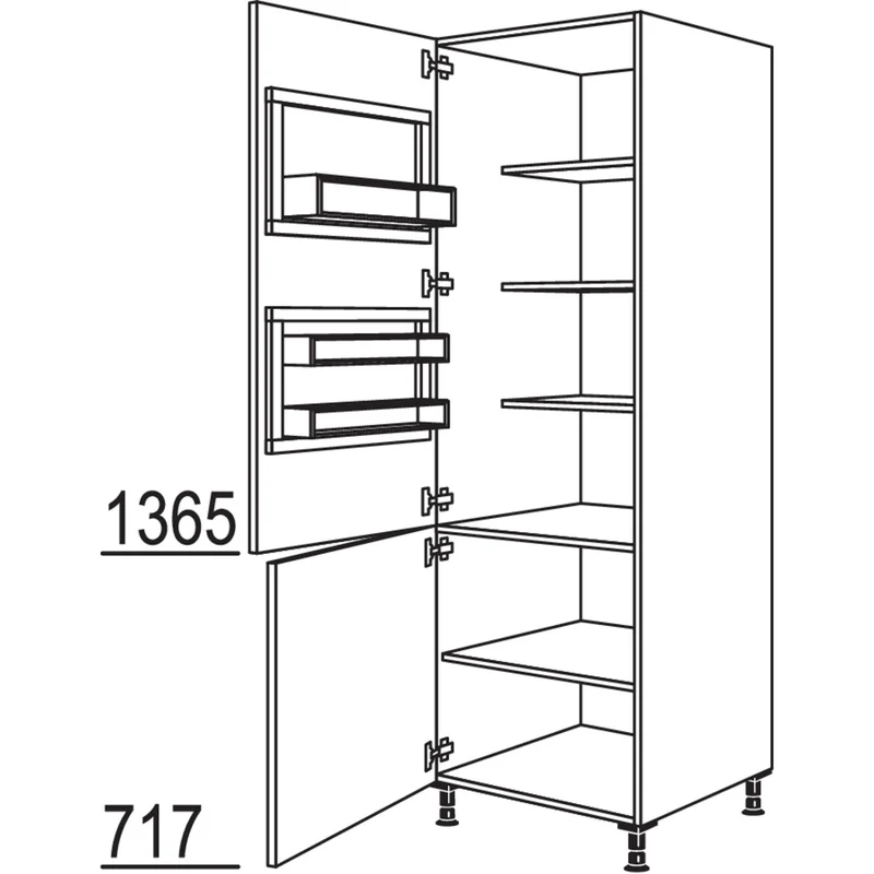 nobilia Breakfastschrank BKFST50-2 50 cm