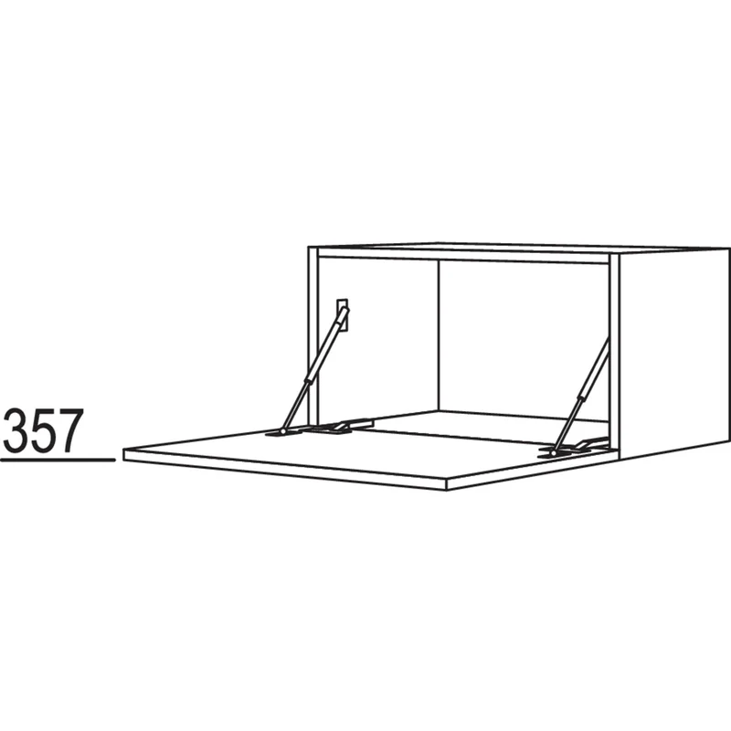 nobilia Wandschrank mit Barklappe WKB120-36 120 cm