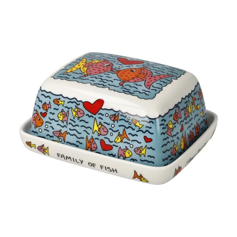 Goebel James Rizzi Butterdose „Family of Fish“ – 14 cm – 2026