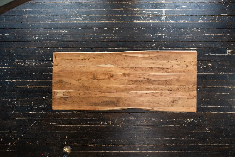 KAWOLA Esstisch ARBORIO Akazie massiv Natürliche Baumkante