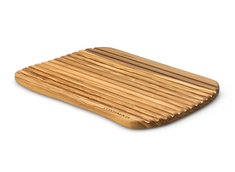 Continenta, Brotchneidebrett Naturform, Olivenholz 37 x 25 x 1,6cm