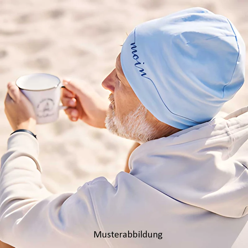 Stylische Mütze Unisex "Bad Hair Day" Mint Jersey Stretch Beanie weich dehnbar