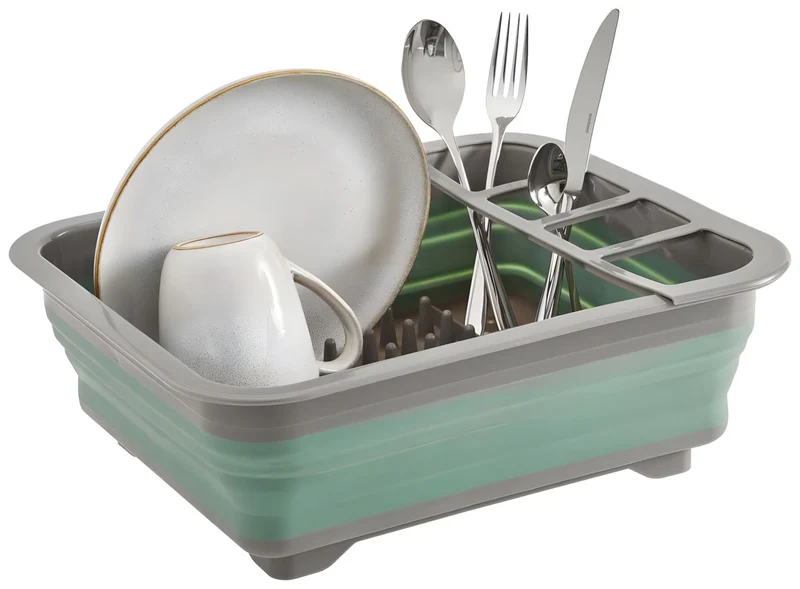 Flexibles Abtropfgestell 37cm faltbar Abtropfgitter Abtropfständer Geschirrhalter