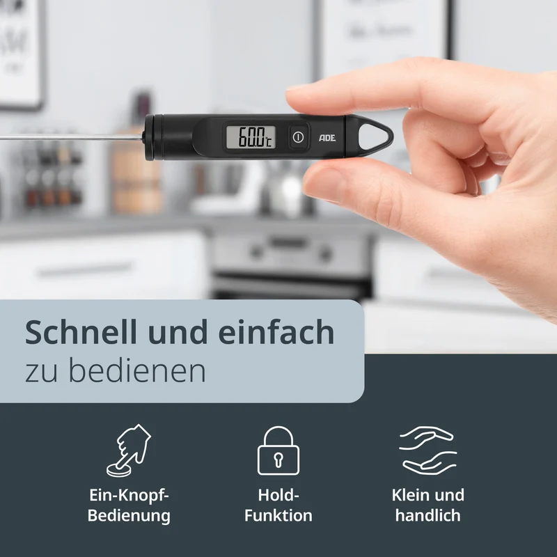 ADE digitales Küchenthermometer - Creme - 22,4 cm