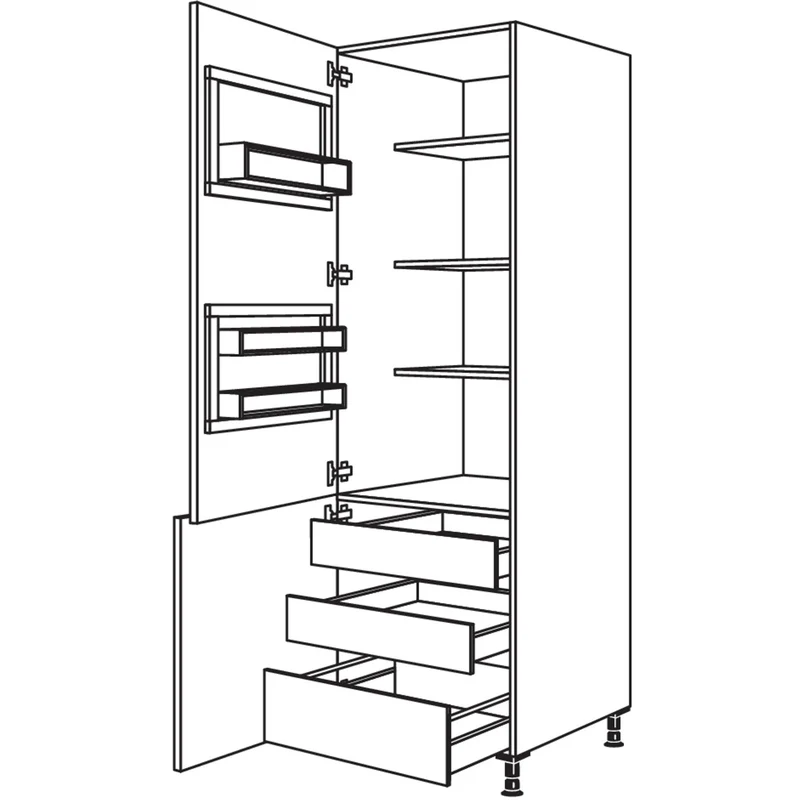 nobilia Breakfastschrank BKFST2IA60-3 60 cm