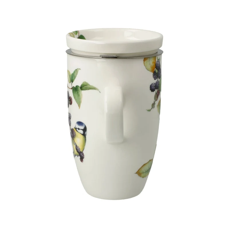 Goebel Singvögel Teetasse mit Deckel & Sieb „Blaumeisen“ – 14,5 cm – 2026