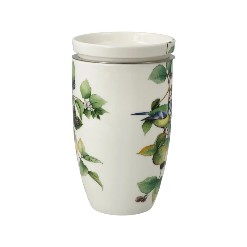 Goebel Singvögel Teetasse mit Deckel & Sieb „Blaumeisen“ – 14,5 cm – 2026