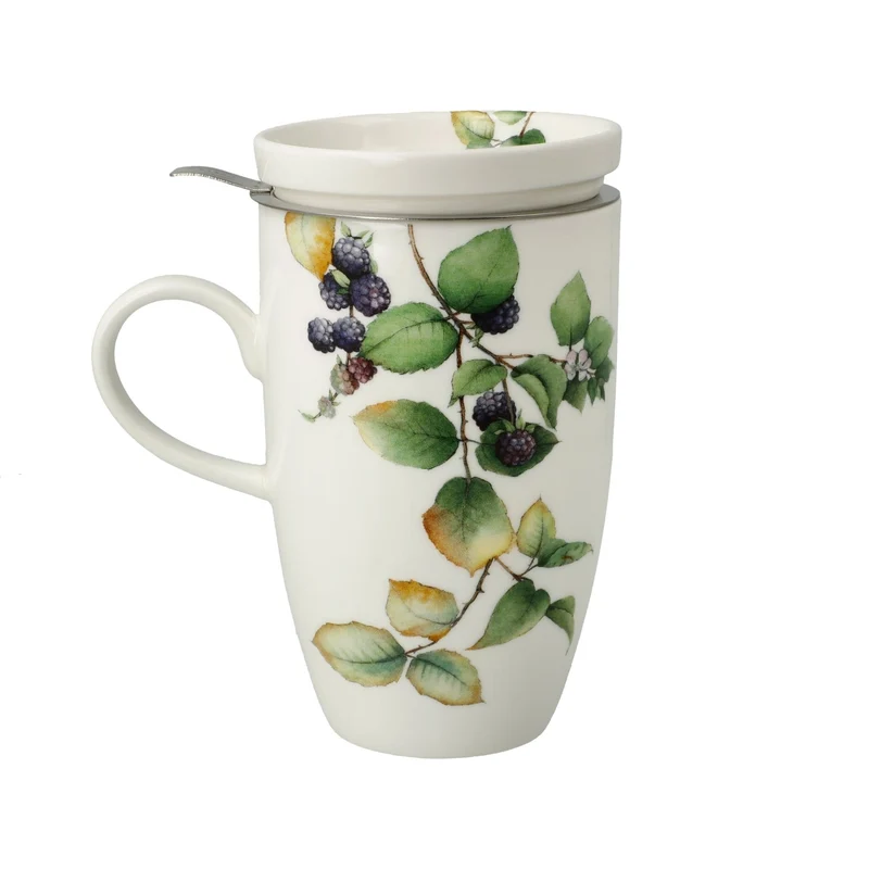 Goebel Singvögel Teetasse mit Deckel & Sieb „Blaumeisen“ – 14,5 cm – 2026