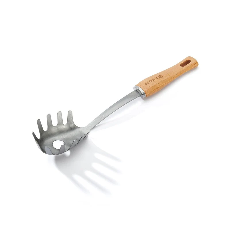 de Buyer 'Spaghettilöffel Edelstahl & Holz - B Bois'