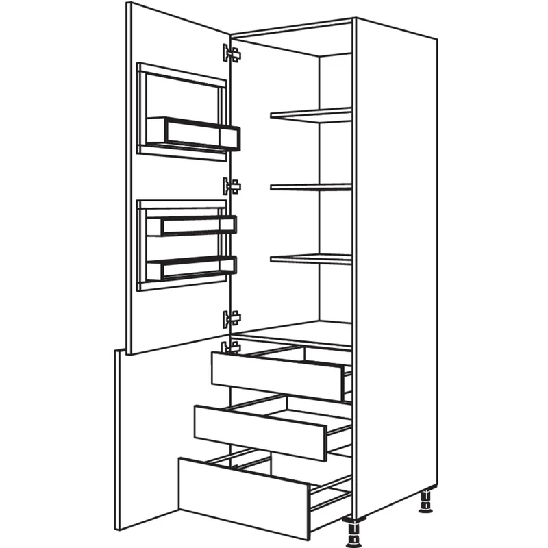 nobilia Breakfastschrank BKFST2IA60-2 60 cm