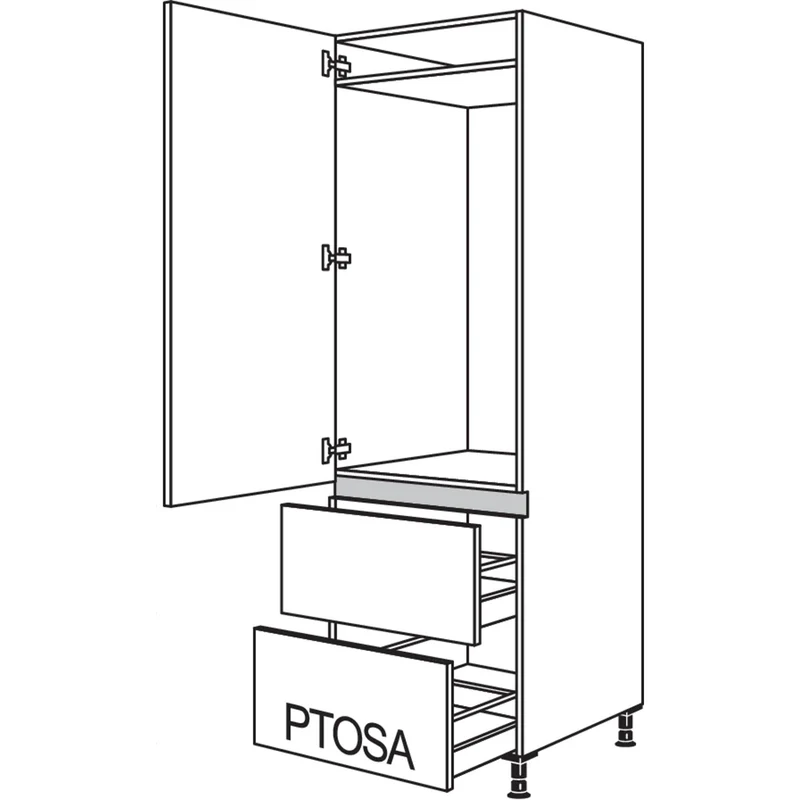 nobilia Geräte-Umbau Kühlautomat LG1232A-2 60 cm