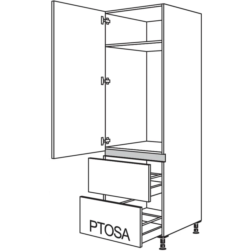 nobilia Geräte-Umbau Kühlautomat LG1032A-2 60 cm