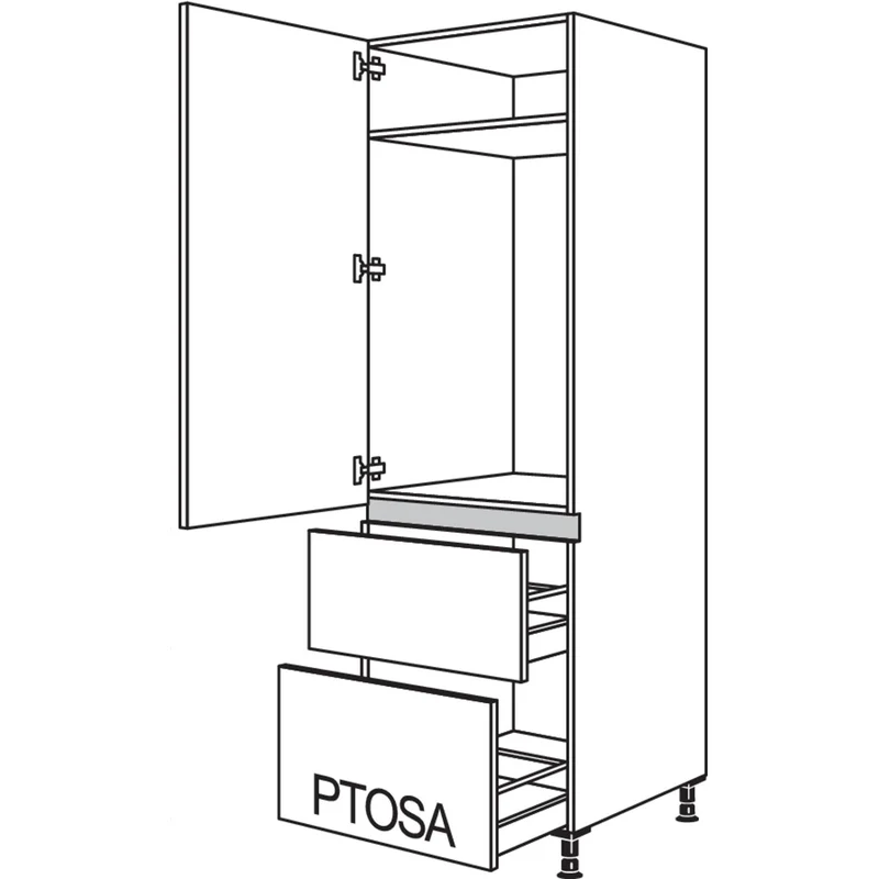 nobilia XL-Geräte-Umbau Kühlautomat LG1032A-1X 60 cm