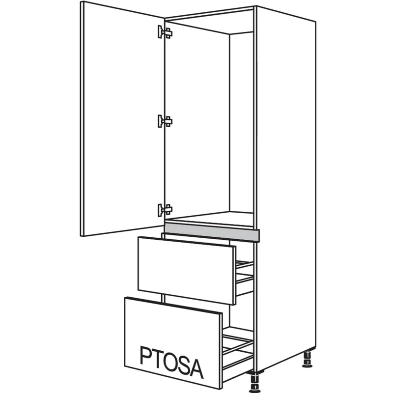 nobilia XL-Geräte-Umbau Kühlautomat LG1232A-1X 60 cm