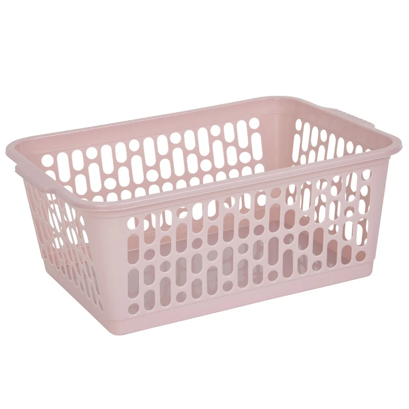 Körbchen Aufbewahrungskorb - 37x26x14 cm - Kunststoffkorb - Größe L - Organizer Ordnung - Aufbewahrung Bad Korb Kinderzimmer Haushalt